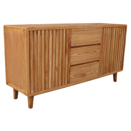 DKD Home Decor Buffet Scandi de Madera de Mindi, Aparador o Mueble de Almacenaje Nórdico para Salón y Comedor - 160x45x82 cm Precio: 560.7900001. SKU: B1BJLV9QX5