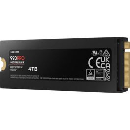 SAMSUNG - 990 PRO - SSD interno - 4 TB - Con disipador - PCIe 4.0 - NVMe 2.0 - M2 2280 - Hasta 7450 MB/s (MZ-V9P4T0GW) SAMSUNG - 990 PRO - SSD interno - 4 TB - Con disipador - PCIe 4.0 - NVMe 2.0 - M2 2280 - Hasta 7450 MB/s (MZ-V9P4T0GW)