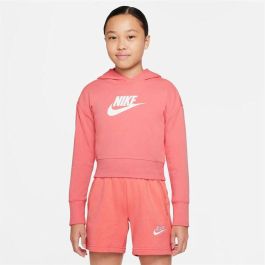 Sudadera con Capucha Niña Nike Club Girls Salmón