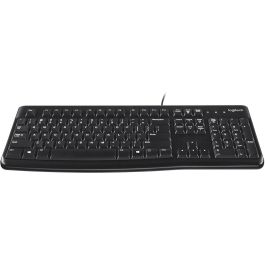 Logitech K120 Teclado USB Negro Distribución Francesa - Resistente a Salpicaduras
