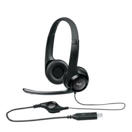 Auriculares Logitech H390/ con Micrófono/ USB/ Negros