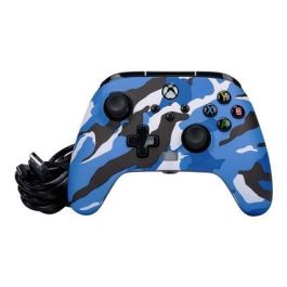 Power A 1525941-01 Mando con Cable Enhanced para Xbox Series X|S, Xbox One, Windows 10/11 - Camuflaje Azul, Botones Asignables Power A 1525941-01 Mando con Cable Enhanced para Xbox Series X|S, Xbox One, Windows 10/11 - Camuflaje Azul, Botones Asignables