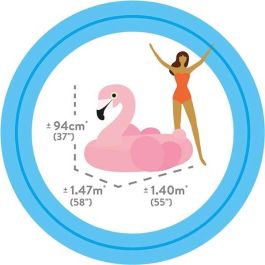 Figura hinchable flamingo 142x137x97 cm (+ 3 años)