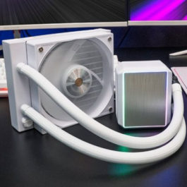 Mars Gaming ML-PROII120 Refrigeración Líquida AIO 120mm Blanca hasta 300W TDP, Bomba 4ª Gen, Ventilador FDB ultra-silencioso