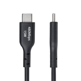 Cable USB Startech USB2AC1MNC Negro 1 m Cable USB Startech USB2AC1MNC Negro 1 m
