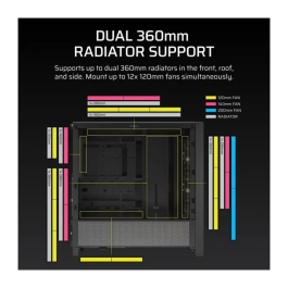 Corsair 4000D RS ARGB Midi Tower ATX Gaming Negro con Ventana Lateral Cristal Templado