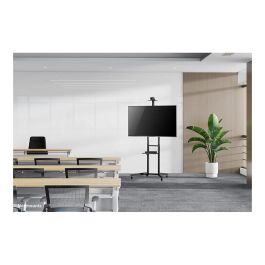 Neomounts FL50-550BL1 Carro para TV de Suelo Portátil Negro para Pantallas de 37-70 Pulgadas Soporte Móvil Ajustable en Altura