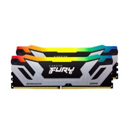 Kingston Memoria RAM DDR5 48GB (2x24GB) 8400MT/s CL40 Fury Renegade RGB Silver XMP Kit KF584CU40RSAK2-48