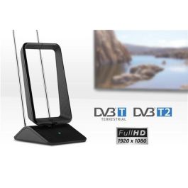 One For All Antena Interior TV Amplificada FHD 5G, Recepción Óptima de TDT y DVB-T/T2 con Filtro de Bloqueo 4G/5G One For All Antena Interior TV Amplificada FHD 5G, Recepción Óptima de TDT y DVB-T/T2 con Filtro de Bloqueo 4G/5G