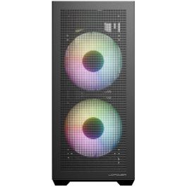 LC-Power LC-717B-ON Caja PC Gaming Midi Tower Blanca con Ventana Lateral y RGB ATX/microATX/Mini-ITX