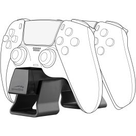 Speedlink TWINDOCK Estación de Carga para PlayStation 5 PS5, Sistema de Recarga Dual, Negro