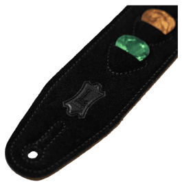 Levy's Correa Hootenanny Series 2" Con Soporte Para Púas - Amarillo Y Blanco