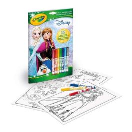 Crayola Libro de Actividades Disney Frozen con 7 Rotuladores Lavables
