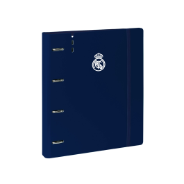 Safta Carpeblock Real Madrid 1ª Equip. 24-25, Anillas 4x35 mm A4, Tapas PP Foam, Con Recambio y Separadores