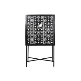 DKD Home Decor Bone 23 Mueble Bar Bicolor Negro 80 x 40 x 153 cm