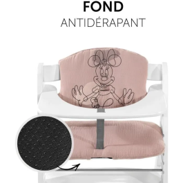 Hauck 1732252086978 Cojín para trona Antideslizante Minnie Rosa