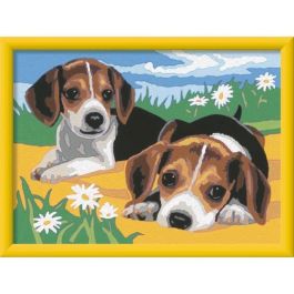 Ravensburger RAV12023033 CreArt Kids: Pintura por números Cachorros Beagle 18 x 24 cm