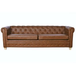 Sofa Vintage DKD Home Decor Marron Natural 78 x 70 x 218 cm