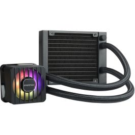 Enermax ELC-LMF120-SF Cooler Líquido para Procesador, 12 cm, 500-1800 RPM, PWM, Iluminación LED Multi, Negro