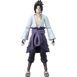 Bandai Figura de Acción Coleccionable Sasuke Uchiha Naruto Shippuden Anime Heroes Beyond 17 cm, detallada y articulada con accesorios