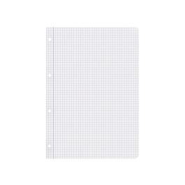 Recambio Liderpapel A4 100 Hojas Papel Reciclado 100% 80 gr-M2 Cuadro 4 mm Con Margen 4 Taladros