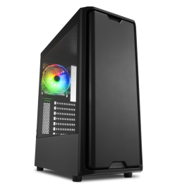 SHARKOON SK3 RGB Midi Tower Negro Caja ATX Compacta con Panel de Cristal Templado y Ventilador LED RGB Precio: 61.58999946. SKU: S5605521