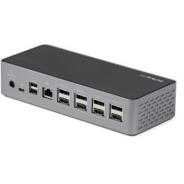 Startech Docking Station USB-C 15 en 1, Cuatro Pantallas 4K/5K (DP/HDMI), 100W Power Delivery, Gigabit Ethernet, Windows/macOS Startech Docking Station USB-C 15 en 1, Cuatro Pantallas 4K/5K (DP/HDMI), 100W Power Delivery, Gigabit Ethernet, Windows/macOS