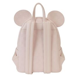 LOUNGEFLY Mochila Ear Evergreen Minnie Disney 22,8x26,6x11,4cm Piel Vegana