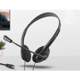 Trust Auriculares Primo Estéreo Jack 3.5 mm Con Micrófono y Control de Volumen Ajustable Negro