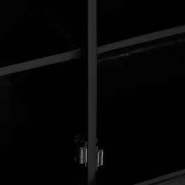 Aparador Marrón-Negro Madera Salón 160 X 40 X 75 cm