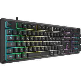 Teclado gaming de membrana con cable - CORSAIR - K55 CORE RGB - Retroiluminación RGB de 10 zonas - Gris - Silencioso y responsivo