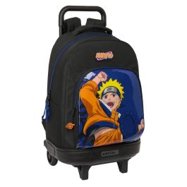Mochila Escolar con Ruedas Naruto Ninja Azul Negro 33 x 45 x 22 cm Precio: 35.58999983. SKU: B1F2TGFSRQ