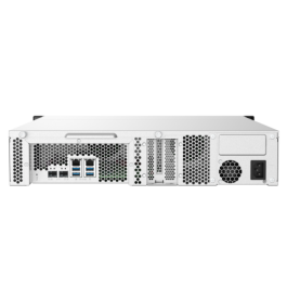 QNAP TS-832PXU NAS Bastidor (2U) Ethernet Aluminio, Negro AL324 con Fibra Óptica SFP+