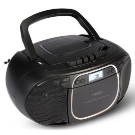 Medion MED4061275196481 Radio CD Portátil FM, 2x2.2W RMS, Color Negro