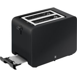WMF 0414210071 Tostadora Stelio de Acero Inoxidable, 2 Rebanadas, 1050W, con Función Descongelar y Recalentar