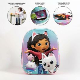 Mochila Escolar Gabby's Dollhouse Rosa 25 x 31 x 10 cm Mochila Escolar Gabby's Dollhouse Rosa 25 x 31 x 10 cm