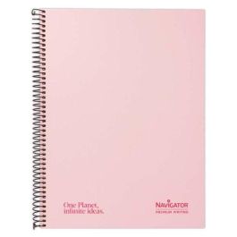 Bloc Navigator Micro.Tapa Extra A4+ 120H Cuadric.5X5 80G 5 Col. Banda Pastel Rosa 5 unidades Precio: 33.4999995. SKU: B159M3N7VP