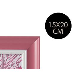 Giftdecor Portafotos 15x20 cm rosa - Plastico y cristal (24 Unidades) Giftdecor Portafotos 15x20 cm rosa - Plastico y cristal (24 Unidades)
