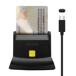 Aisens Lector De Tarjetas Inteligente Dni Con Lector De Tarjetas Sim, Sd, Mirosd, Mmc, Rs-Mmc, Mmc Micro, Usb-C, Negro Precio: 7.69000012. SKU: S8423284