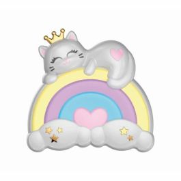 Clementoni CLE8005125187935 Set de maquillaje Rainbow con 2 paletas de sombras de ojos, pintalabios y esmalte de uñas para niños a partir de 6 años