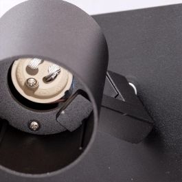 Lumiastra LUM-P1GU10-B Aplique de Pared Orientable de Aluminio para 1 Bombilla GU10 Uso Interior