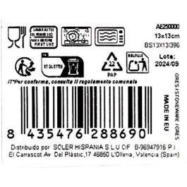 La Mediterranea Bol Aelia Elite Brillo 13 x 13 cm (28 Unidades)