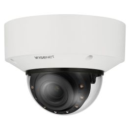 Hanwha Wisenet X Core Cámara IP Minidomo 4MP AI 2.8-10mm IR40 WDR H.265 IK08 IP52 Interior 12V/PoE