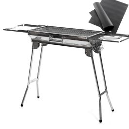 Pack Barbacoa Plegable de Acero Inoxidable para Carbón y Esterilla para Horno y Barbacoa InnovaGoods