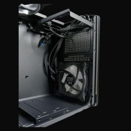 LC-Power LC-716MB-ON Micro Torre PC Negra para Gaming, micro ATX/Mini-ITX, Vidrio Templado, Ventana, Iluminación RGB