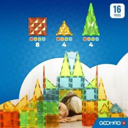 Geomag GEO7640122241009 Fichas Magnéticas Gemas 4100 | Juego 16 piezas, formas geométricas, efecto cristal Geomag GEO7640122241009 Fichas Magnéticas Gemas 4100 | Juego 16 piezas, formas geométricas, efecto cristal