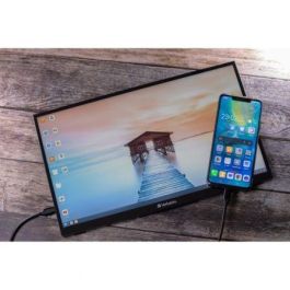 Verbatim PMT-15 Monitor Portátil Táctil 15.6" Full HD 1920x1080 IPS USB-C HDMI HDR Carcasa Aluminio Negro Verbatim PMT-15 Monitor Portátil Táctil 15.6" Full HD 1920x1080 IPS USB-C HDMI HDR Carcasa Aluminio Negro