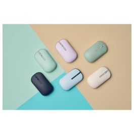 Asus MD100 Ratón Inalámbrico Marshmallow, Ambidextro, Óptico, RF Wireless + Bluetooth, 1600 DPI, Azul