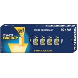 Varta Baterías AA (LR6) 1.5V Alcalinas Energy - Paquete de 10 Unidades Precio: 19.79000012. SKU: B183AKBS2V