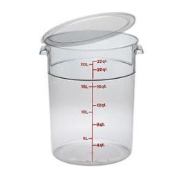 DB MARK Bote de Policarbonato Redondo para Cocina con Tapa, Capacidad 20.8 Litros (378 mm Diametro, 381 mm Alto) Precio: 105.89000037. SKU: B1KC2N99CW